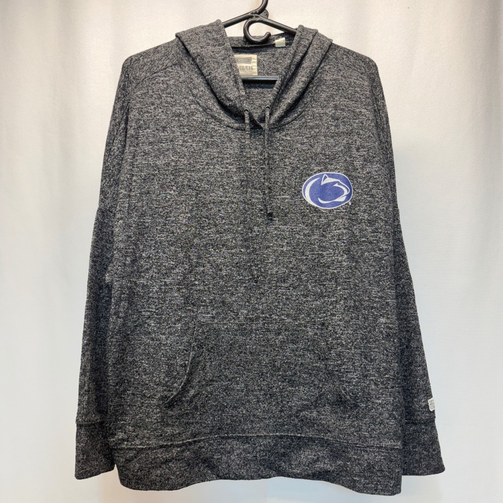 Penn State Tailgate Hoodie Womens XL Gray Marled Nittany Lions Pullover